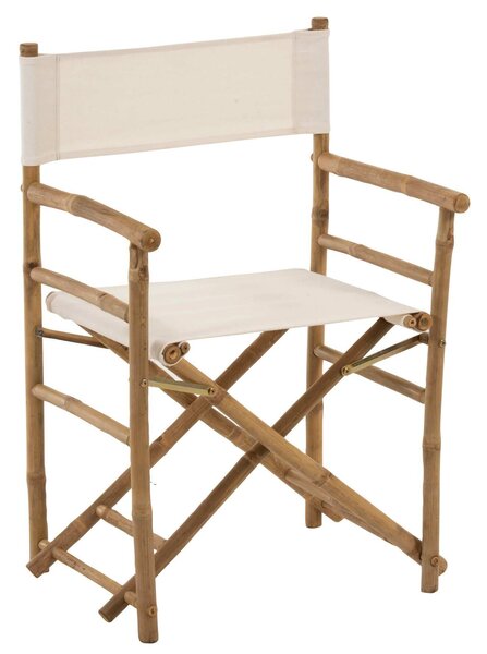 Režisérské kreslo skládací bielé - 44*58*88 cm - J-Line by Jolipa