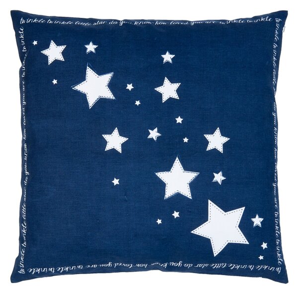 Modrý povlak na polštář Shining for you I - 50*50 cm - Clayre & Eef