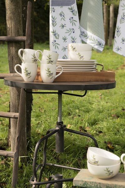 Clayre & Eef Miska Olive Garden - Ø 14*6 cm - Clayre & Eef