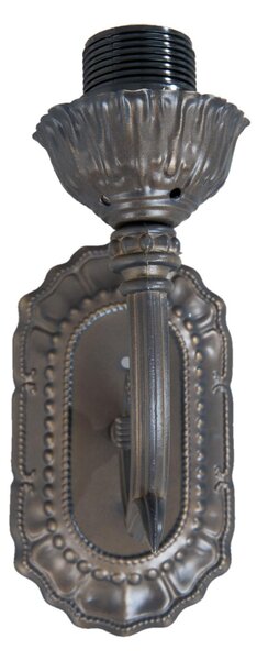 Nástenná lampa Tiffany bez tienidla -12 * 22 * ​​22 cm / E27 / 40W - Clayre & Eef