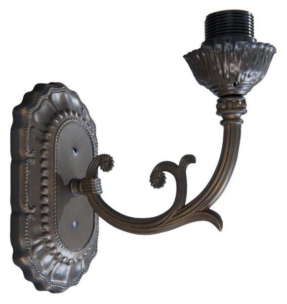 Nástenná lampa Tiffany bez tienidla -12 * 22 * ​​22 cm / E27 / 40W - Clayre & Eef