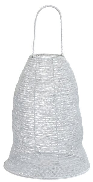 Biela drôtená lampáš Gauze white - Ø 40*48 cm - J-Line by Jolipa