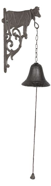 Liatinový zvonček s kravou Cow - 10 * 19 * 25 cm - Clayre & Eef