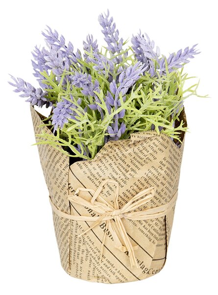 Dekorácie květníček levanduľa - 16 cm - Clayre & Eef