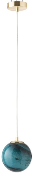 Sklenené azúrové stropné svetlo Dany - Ø15 * 151cm - J-Line by Jolipa
