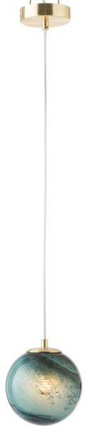 Sklenené azúrové stropné svetlo Dany - Ø15 * 151cm - J-Line by Jolipa