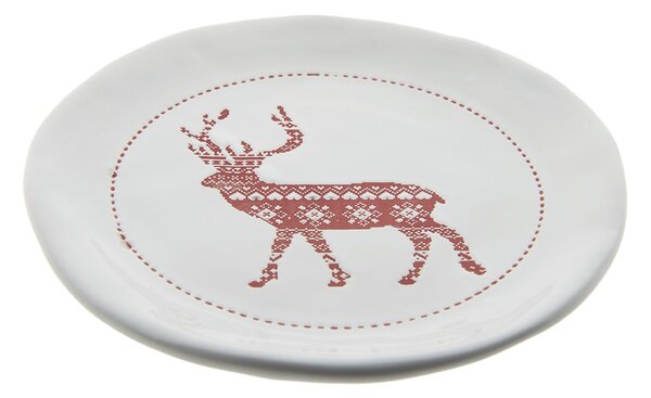 Dezertný tanierik s jeleňom - ​​Ø 20 * 3 cm - Clayre & Eef
