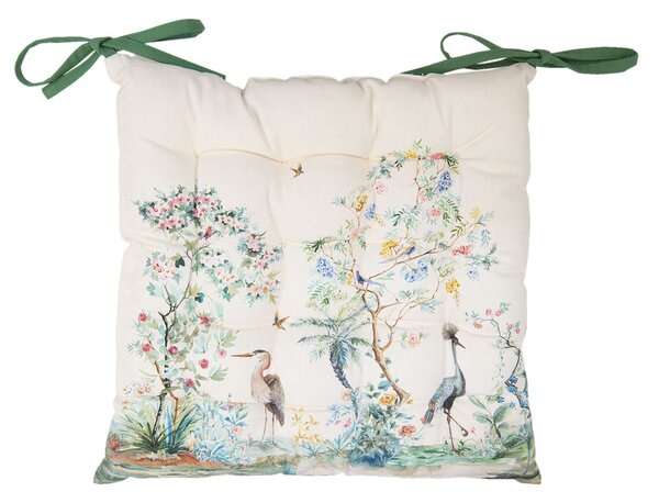 Podsedák s výplňou Birds in Paradise - 40 * 40 cm - Clayre & Eef