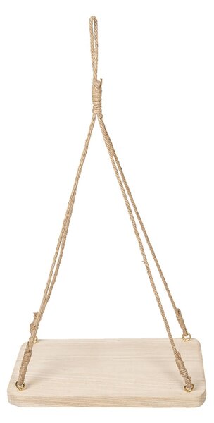Závesná drevená polička - 40 * 25 * 5 cm - Clayre & Eef