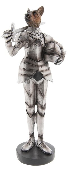 Dekoratívne soška Pes v brnení - 15 * 12 * 32 cm - Clayre & Eef