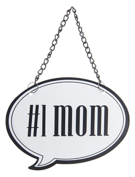 Nástenná kovová ceduľa 1Mom - 11 * 8 cm - Clayre & Eef