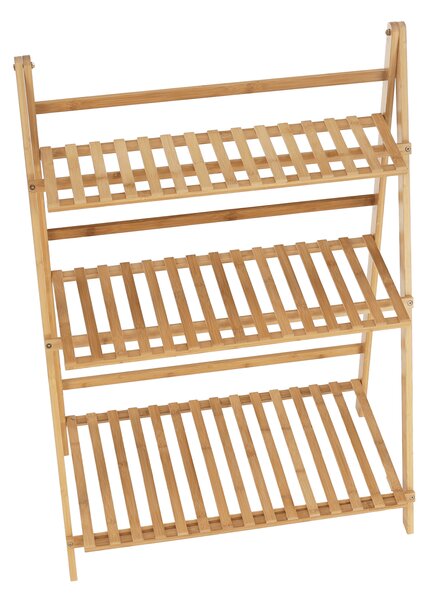 KONDELA Skladací regál, bambus, NEPEL TYP 1 + darček