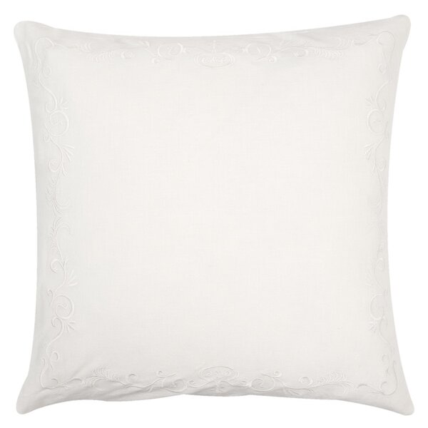 Biely povlak na vankúš French Flower white - 50 * 50 cm - Clayre & Eef