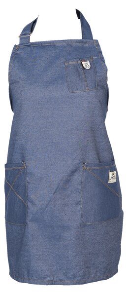Bavlnená kuchynská zástera s denim prevedením - 70 * 65 cm - Clayre & Eef