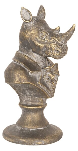 Dekoračné socha by ste nosorožca - 11 * 11 * 20 cm - Clayre & Eef