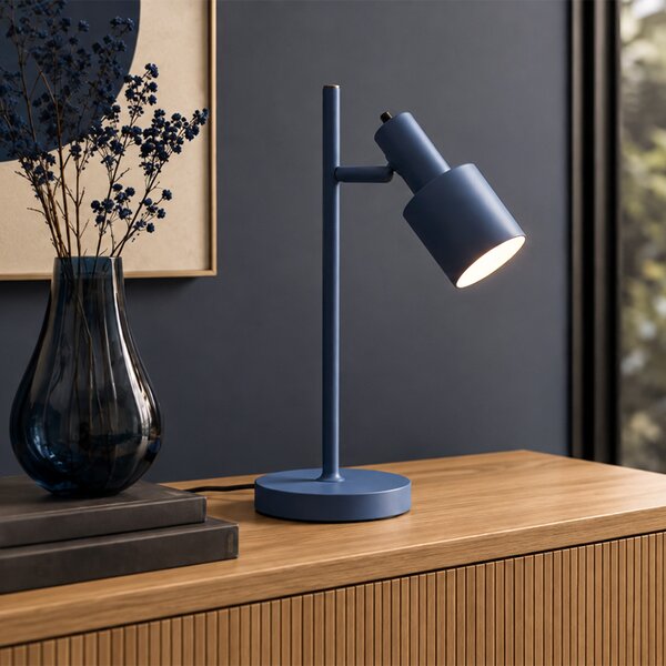 Moderná stolná lampa modrá - Stijn