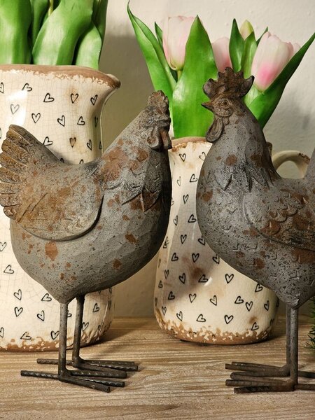 Dekorácie sliepky - 13 * 9 * 20 cm - Clayre & Eef