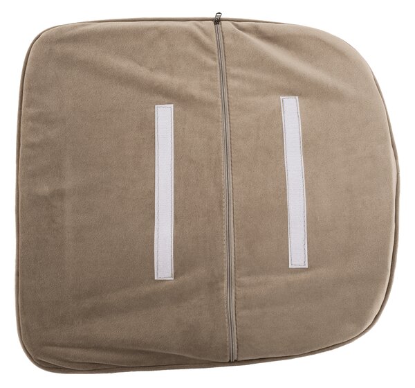 KONDELA Dizajnové kreslo, sivohnedá Taupe Velvet látka, ZIRKON