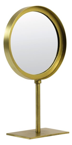 Bronzové okrúhle stolný zrkadlo Lure antik bronze - 20 * 10 * 35 cm - Light & Living