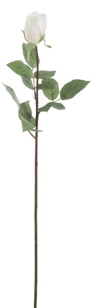 Dlhá biela umelá ruža Rose - 12,5 * 74 cm - J-Line by Jolipa
