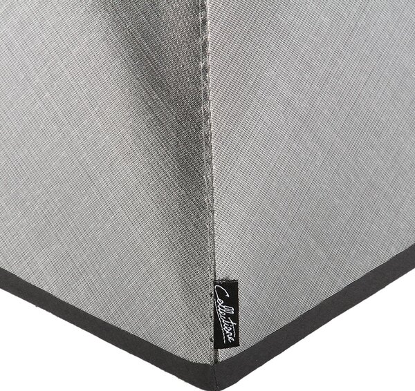 Strieborno-čierne tienidlo Azzuro square - 40*40*26,5cm/ E27 - Collectione