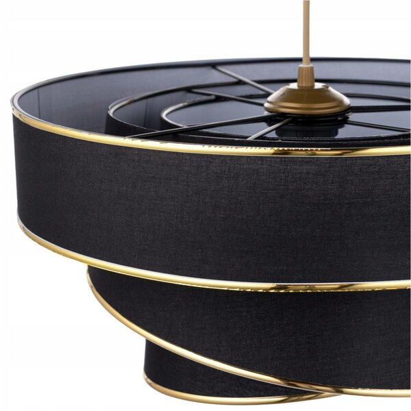 Závesný luster Couper - Black, Gold