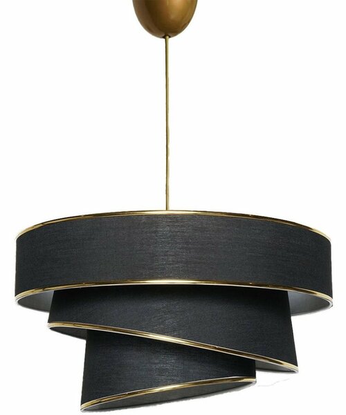 Závesný luster Couper - Black, Gold