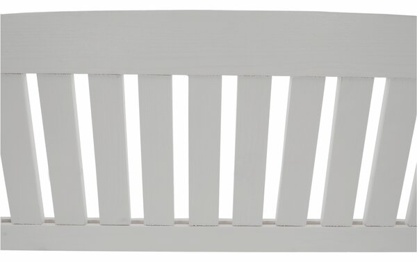 KONDELA Záhradná lavička, biela, 150cm, AMULA
