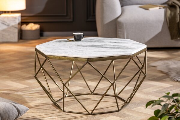 Konferenčný stolík DIAMANT 70 cm - biela