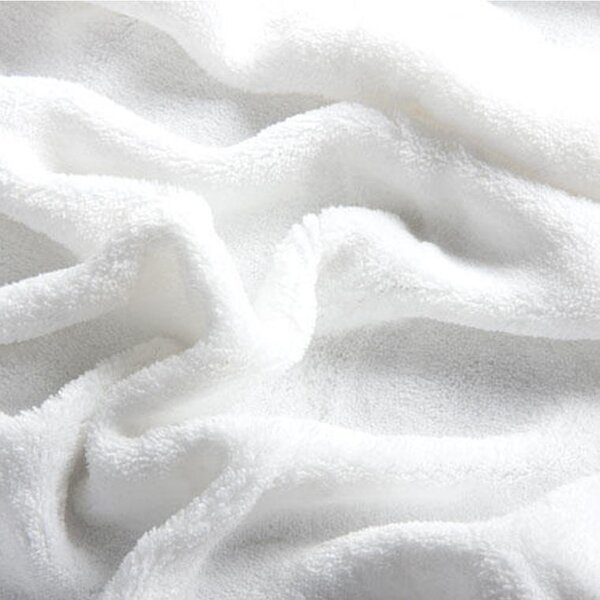 Napínacia plachta na posteľ mikroplyš biela 90 x 200 cm