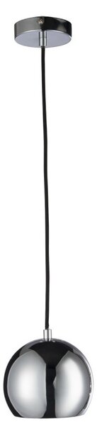 Strieborné závesné kovové svetlo Ball silver - Ø 15 * 120 cm - J-Line by Jolipa