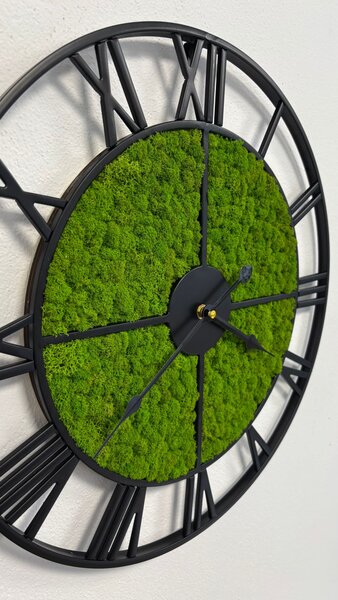Machové hodiny 47cm - kruh