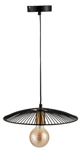 Čierne kovové stropné svetlo Line small - Ø 35 * 85 cm - J-Line by Jolipa
