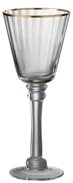 Pohárik na bielé víno Rim Gold - Ø 8,5*22 cm - J-Line by Jolipa