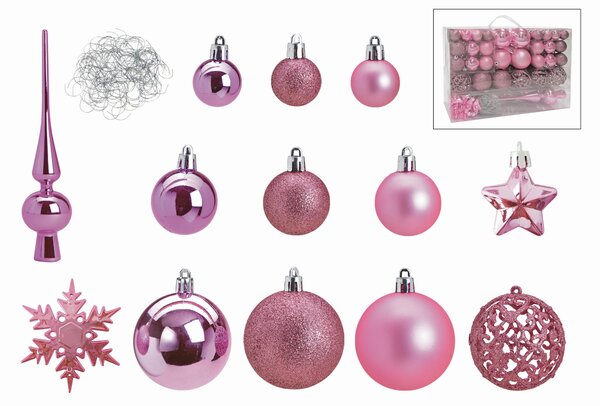 SADA VIANOČNÝCH GULÍ 111-dielne X-Mas - Vianočné dekorácie, Online Only