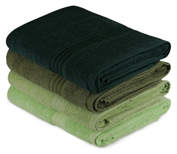 SADA UTERÁKOV, 70/140 cm, zelená, tmavozelená, svetlozelená, olivovozelená - Kúpeľňový textil, Online Only