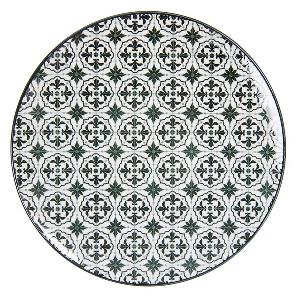 Čierny jedálenský tanier Blackor - Ø 26 cm - Clayre & Eef