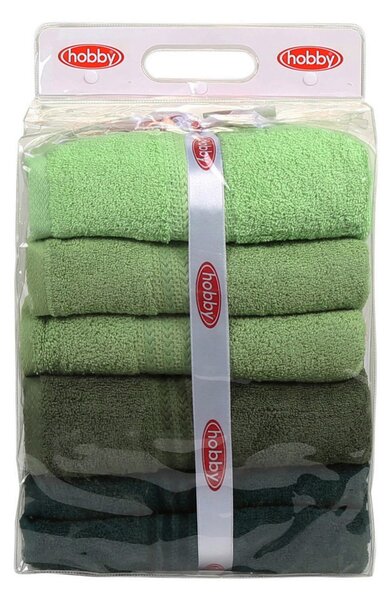 SADA UTERÁKOV, 70/140 cm, zelená, tmavozelená, svetlozelená, olivovozelená - Kúpeľňový textil, Online Only