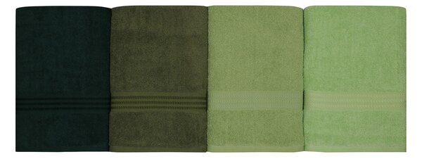 SADA UTERÁKOV, 70/140 cm, zelená, tmavozelená, svetlozelená, olivovozelená - Kúpeľňový textil, Online Only