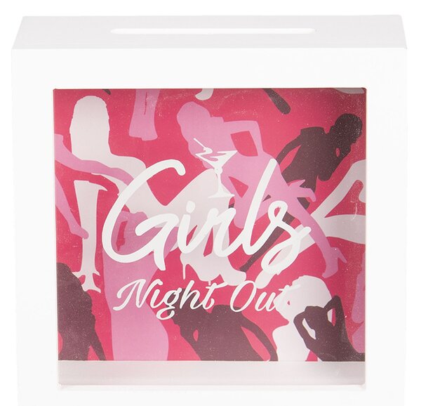 Drevená pokladnička Girls Night Out - 15*5*15 cm - Clayre & Eef