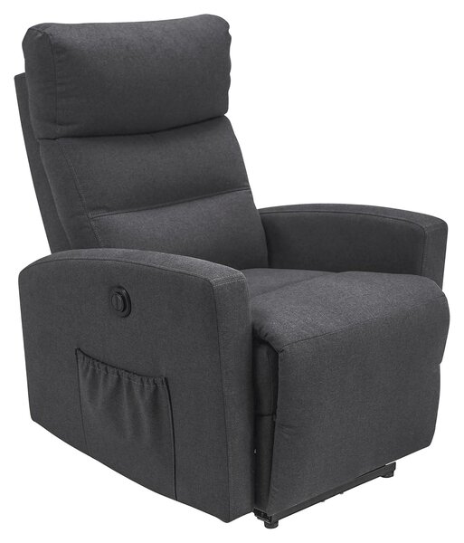 TV KRESLO, kov, textil, antracitová Carryhome - Kreslá
