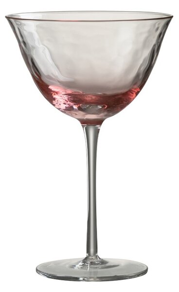 Ružová pohár na koktail Verma - Ø 12 * 18 cm - J-Line by Jolipa