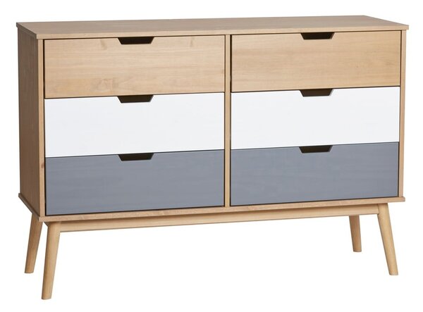 Komoda z masívneho borovicového dreva Marckeric Cusco, šírka 120 cm
