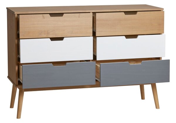 Komoda z masívneho borovicového dreva Marckeric Cusco, šírka 120 cm