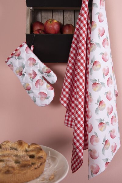 Bavlnená kuchynská chňapka Apple Yard - 16 * 30 cm - Clayre & Eef