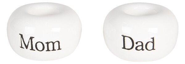 Držiak na zubnú kefku Mom & Dad - Ø 5 * 3/5 * 3 cm - Clayre & Eef