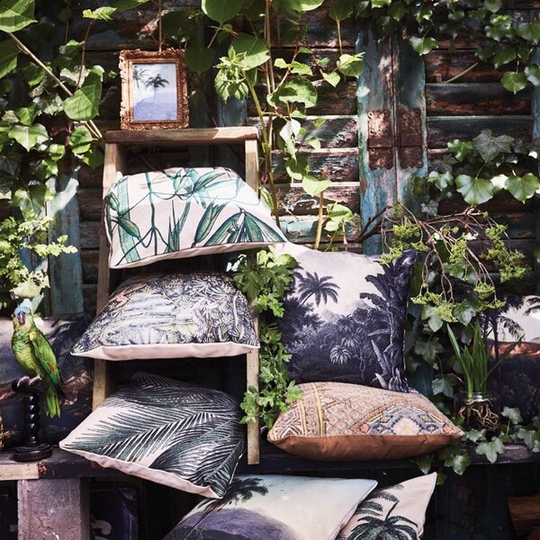 HKLIVING Vankúš s výplňou Jungle - 45 * 45cm - HKLIVING