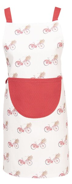 Kuchynská bavlnená zástera pre dieťa Red Bicycle - 48 * 56 cm - Clayre & Eef