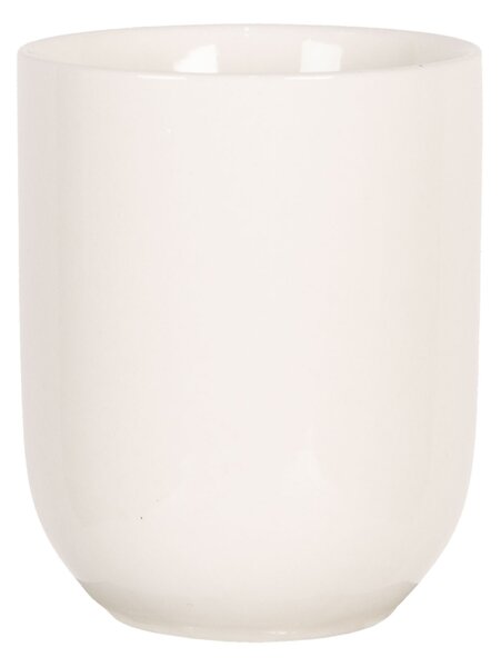 Biely porcelánový kalíšok na čaj - ∅ 6 * 8 cm / 0,1l - Clayre & Eef