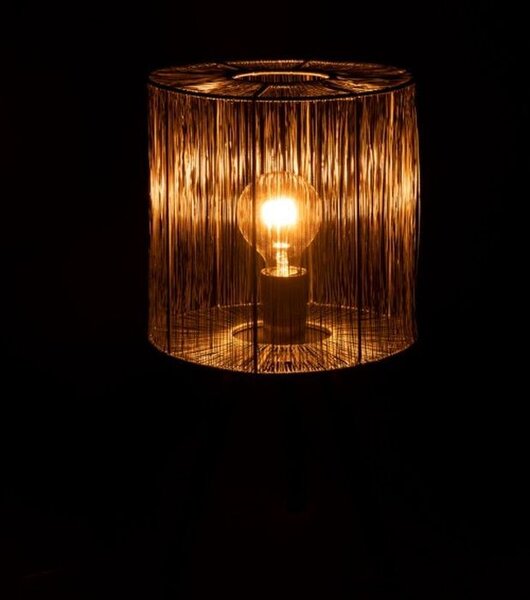 Kovová bronzová stolná lampa Antiek - Ø 25 * 45cm - J-Line by Jolipa